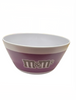 M&M's World Purple Character Silhouette Melamine Satin Finish Bowl New