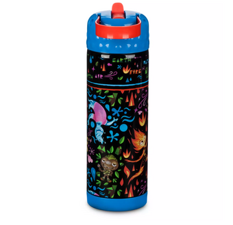 Disney Pixar 2023 Elemental Stainless Steel Water Bottle with Built-In Straw New