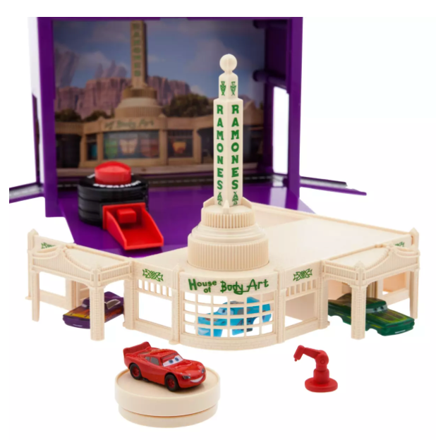 カーズ マテル RAMONE'S BODY SHOP プレイセット ミニカー Disney Parks Ramone's Body Shop On-the-Go Play Set – Cars Toy New