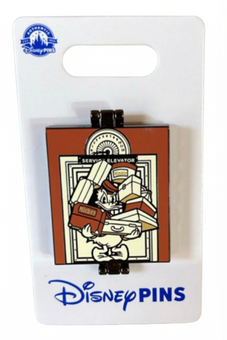 Disney Parks Hollywood Tower Hotel Donald Duck Luggages Elevator Pin New W Card