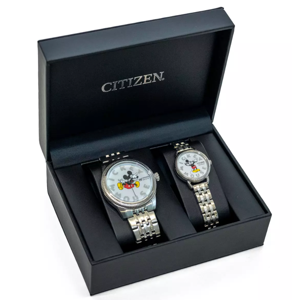 Disney Parks Mickey Mouse Pop Art Watch Set by Citizen New With