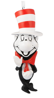 Hallmark Dr. Seuss's The Cat in the Hat Stylized Christmas Ornament New With Box