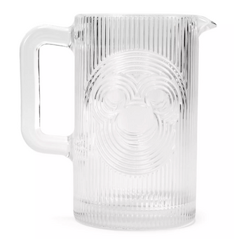 Disney Parks Mickey Mouse Icon Glass Pitcher Home Collection New with Tag