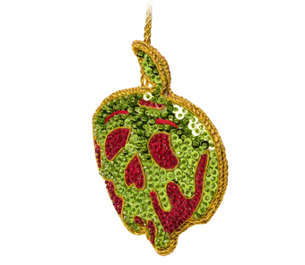 Disney Snow White Poisoned Apple Beaded Christmas Ornament New with Tag