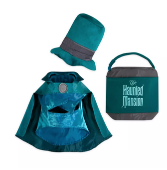 Disney Hatbox Ghost Pet Costume and Toy Set Size M Haunted Mansion New with Tag