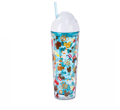 Disney Parks Food Icons Collection 22oz Tumbler with Straw New