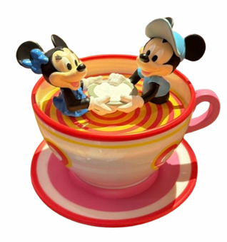 Disney Parks Best Day Ever Mickey Minnie Mouse Teacup Toy Pull Back New With Tag