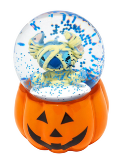 Halloween Disney Stitch Mummy Pumpkin Mini Snowglobe New