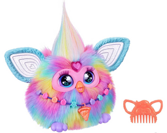 Furby Tie-Dye: Interactive Animal Figure, 9" Toy New With Box