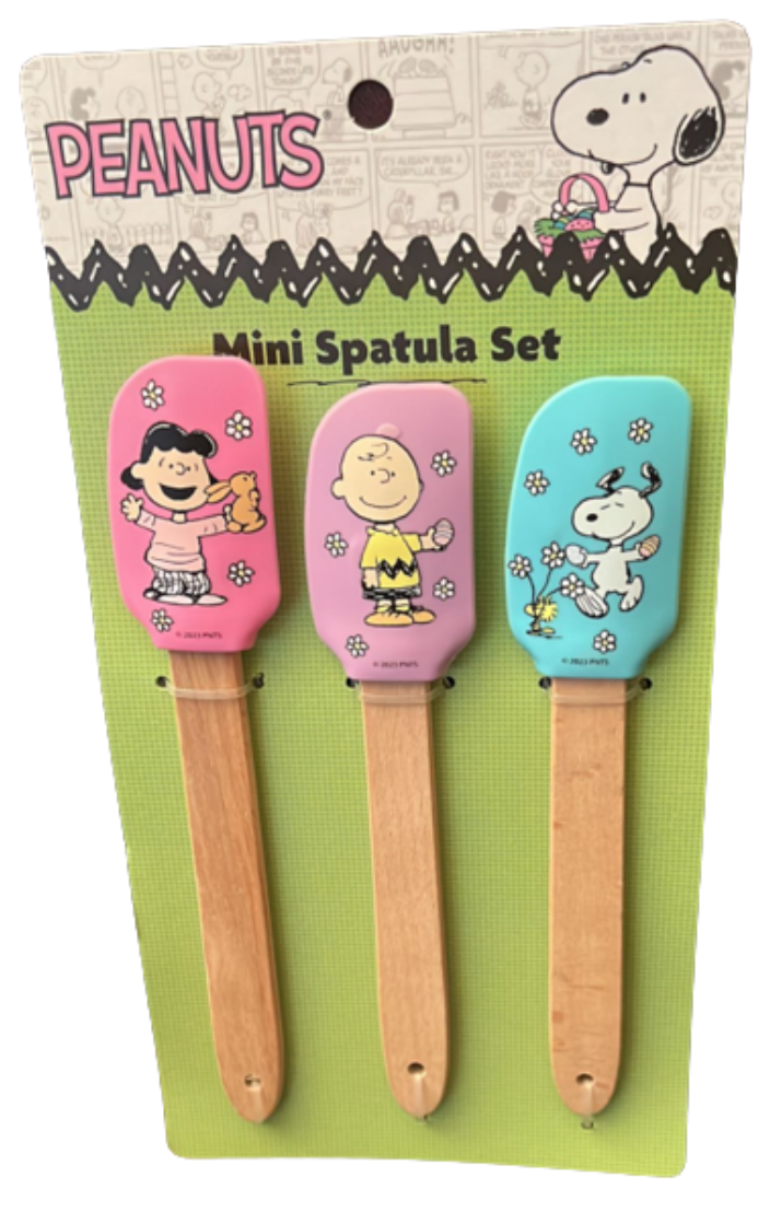 Peanuts Snoopy Charlie Brown Lucy Mini Spatula Set New With Tag