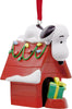 Hallmark Peanuts Snoopy on Holiday Doghouse Christmas Ornament New With Box