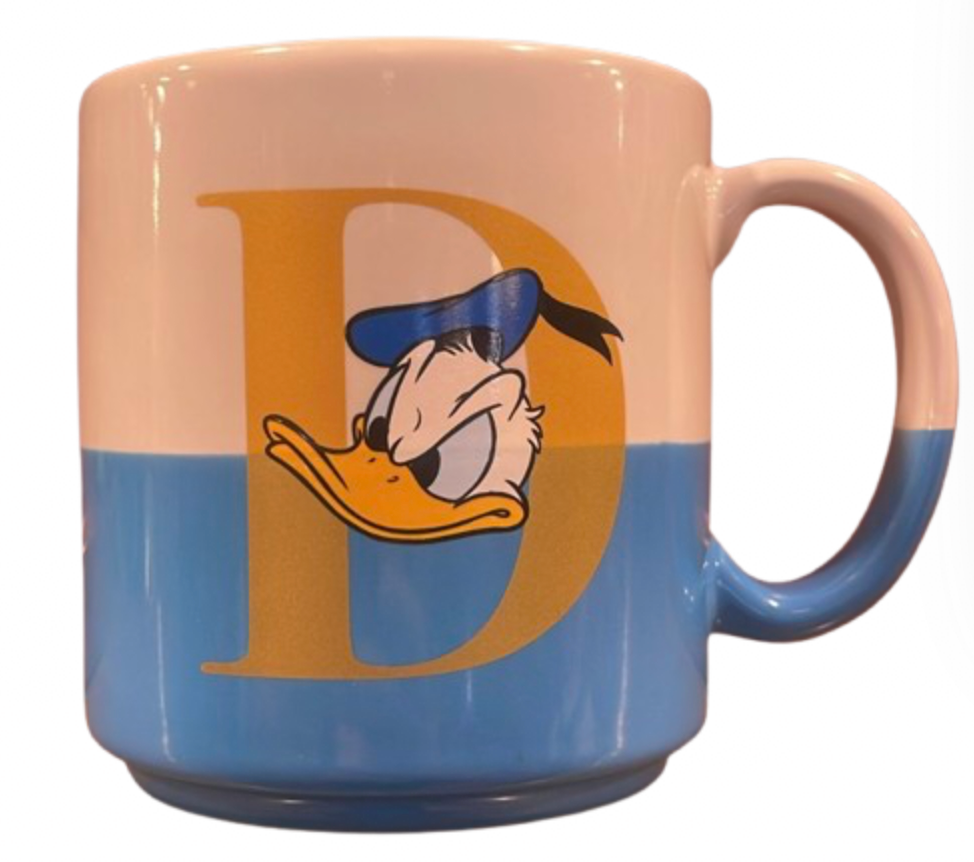 Disney Parks Letter D Donald Even Tempered Coffee Mug New with Tag