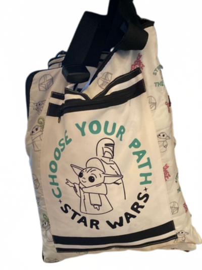 Disney Parks Star Wars Yoda The Child Reversible Picnic Blanket Tote Bag New