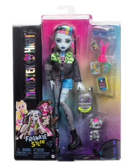 Monster High 12.7" Frankie Stein Fashion Doll with Pet Watzie Toy New With Box