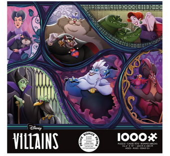 Ceaco Disney Villains and Their Pets 1000 Piece Jigsaw Puzzle for Adults New