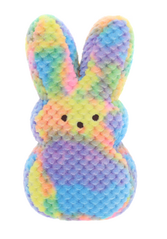 Peeps Hearable Rainbow Bunny Plush Stuffed Animal Toy Easter Decoration New Tag
