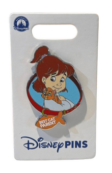 Disney Parks Oliver & Company Jenny Best Cat Parent Pin New With Card