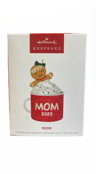 Hallmark 2025 Keepsake Mom Gingerbread Girl in Mug Christmas Ornament New Box