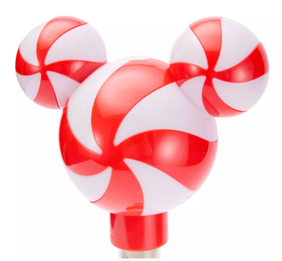 Disney Parks Mickey Mouse Icon Peppermint Swirl Holiday Scented Bubble Wand New