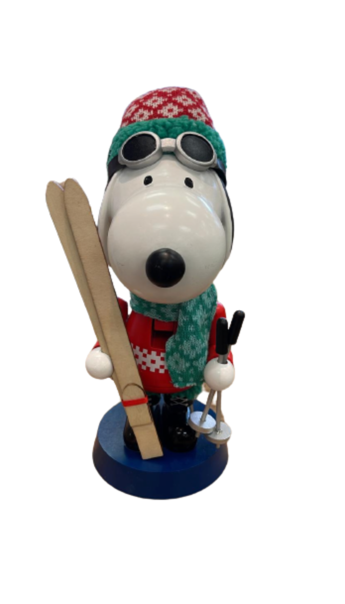 Hallmark Peanuts Ski Lodge Snoopy Holiday Nutcracker Figurine New with Box