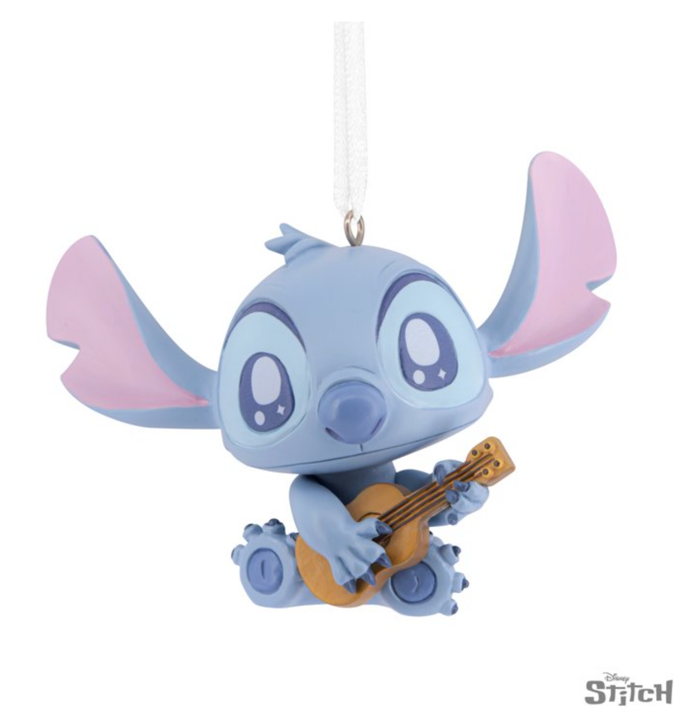 Disney Hallmark Stitch with Guitar Christmas Tree Ornament New