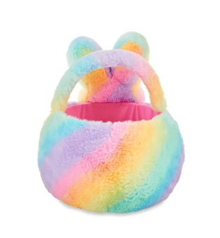 Peeps Bunny Rainbow Jumbo Easter Basket Plush New with Tag