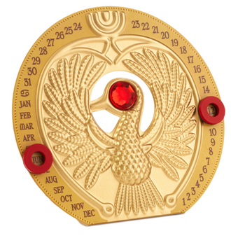 Hallmark Indiana Jones Headpiece Staff of Ra Perpetual Calendar New With Tag