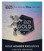 Disney Parks D23-Exclusive 2023 Gold Member Specialty Pin Limited New with Card