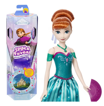 Disney Frozen Spin and Reveal Anna Fashion 12.5" Doll Toy New With Tag