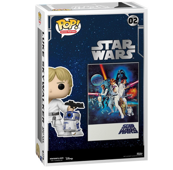 Funko Pop! Movie Poster Star Wars A New Hope Luke Skywalker w R2-D2 New With Box