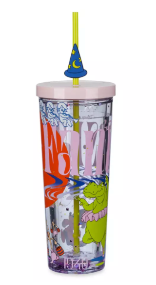 Disney Parks Mickey Fantasia Tumbler With Straw New With Tag