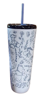 Disney Parks Starbucks Winnie The Pooh Tumbler Tigger Eeyore Blue New With Tag