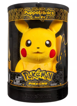 Pokémon Pikachu Puppetronic by RealFX - 16" Interactive Plush Toy New With Box