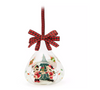 Disney Parks Santa Mickey and Minnie Happy Holidays 2025 Drop Glass New with Tag