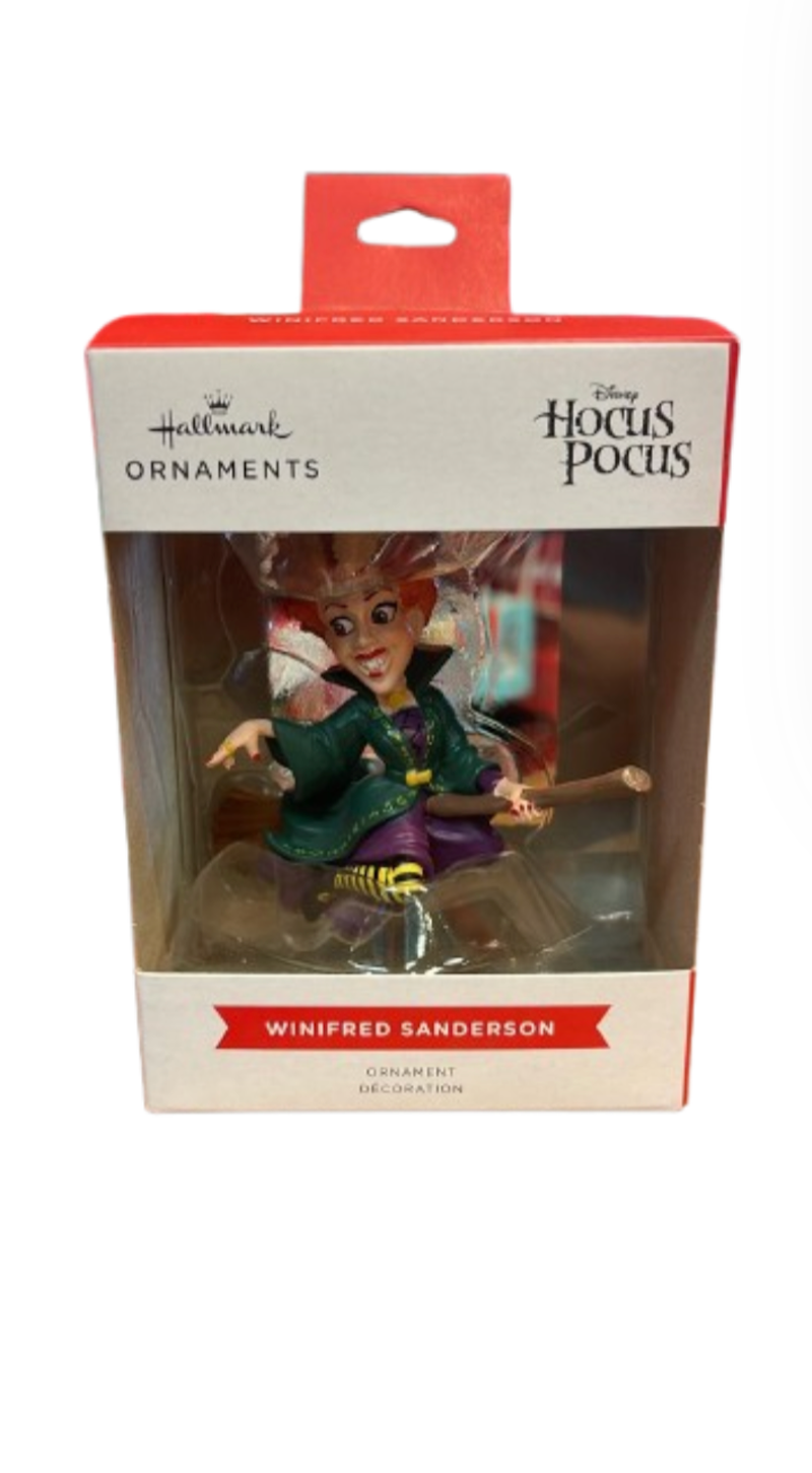 Hallmark Disney Hocus Pocus Winifred Sanderson Christmas Ornament New W Box