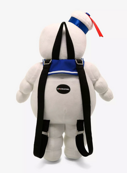 Universal Studios Ghostbusters Stay-Puft Marshmallow Man Plush Backpack New Tag