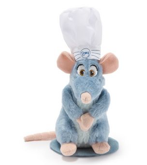 Disney Parks Chef Remy Magnetic Shoulder Soft Toy Ratatouille Plush New with Tag