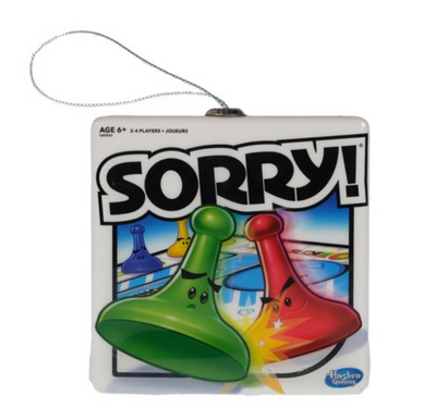 Sorry! Game Toy Decoupage Christmas Tree Ornament New With Tag