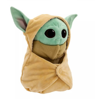 Disney Parks Babies Star Wars: The Mandalorian Grogu Plush in Swaddle New W Tag