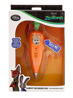 Disney Parks Zootopia Carrot Recorder Pen Toy New With Tag
