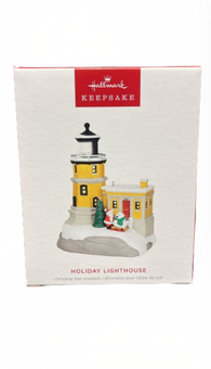 Hallmark 2024 Keepsake Holiday Lighthouse Christmas Ornament with light New Box