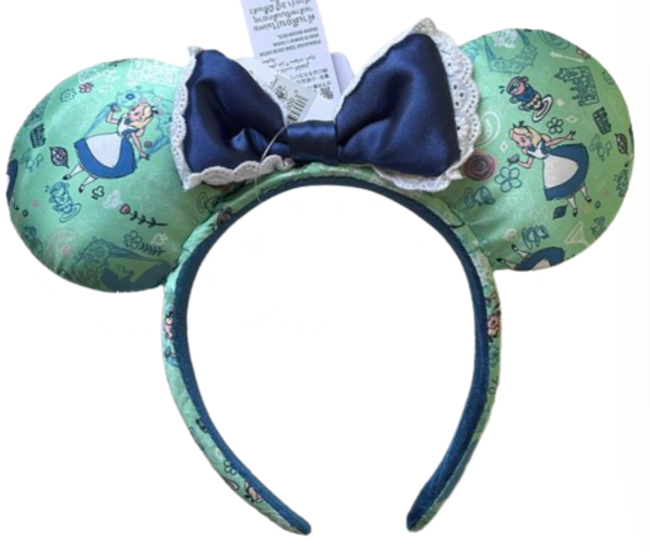 Disney Parks Epcot UK World Showcase Alice in Wonderland Ear Headband New w Tag