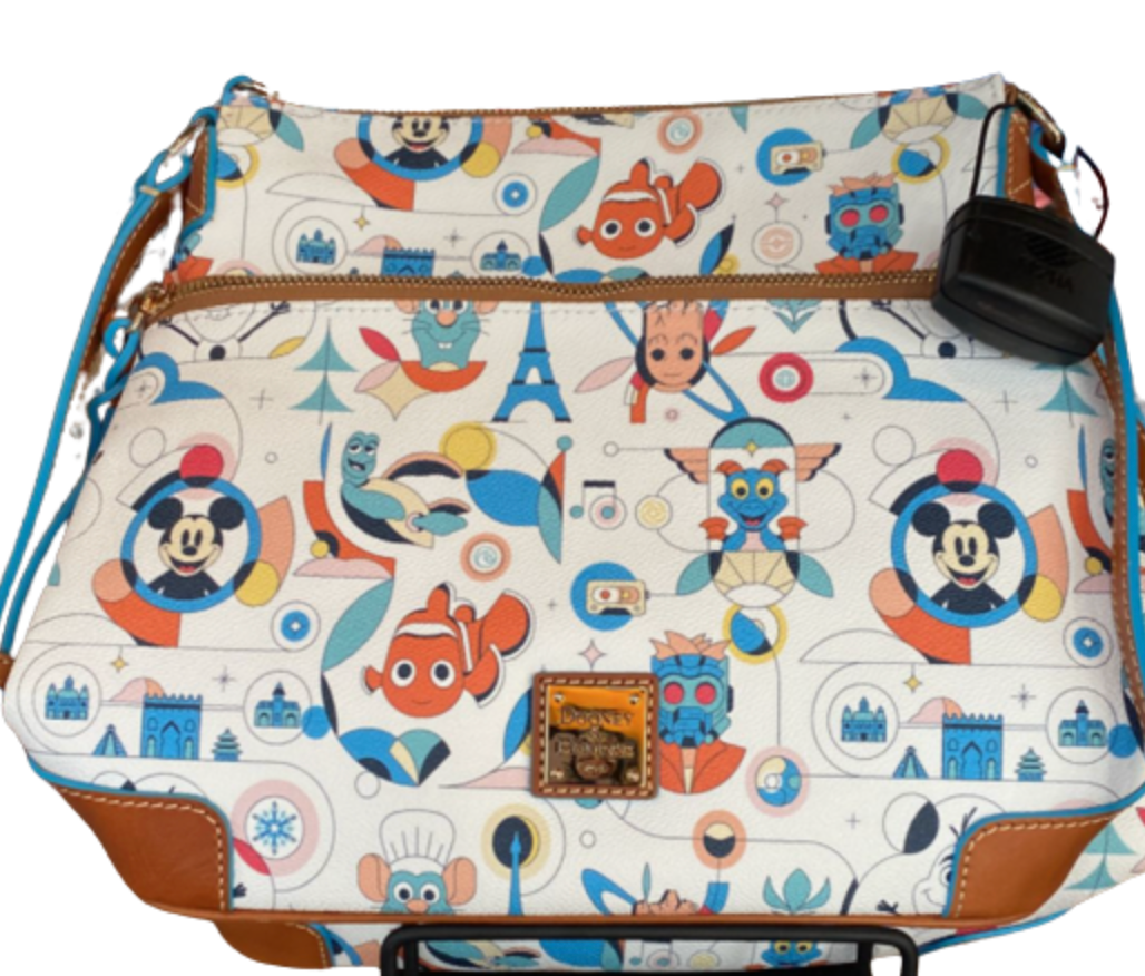 Disney Parks Epcot Characters Dooney and Bourke Crossbody Bag New with Tag