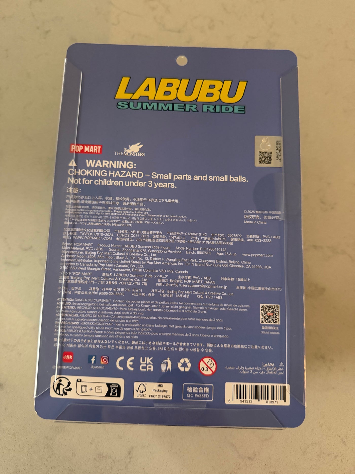 Pop Mart Labubu THE MONSTERS Summer Ride Figure USA SELLER New with Box