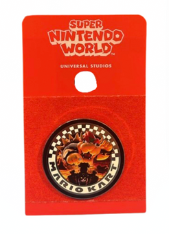 Universal Studios Super Nintendo World Mario Kart Bowser Pin New W Card