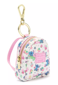 Disney Parks Loungefly Stitch and Angel Mini Backpack Bag Charm New With Tag