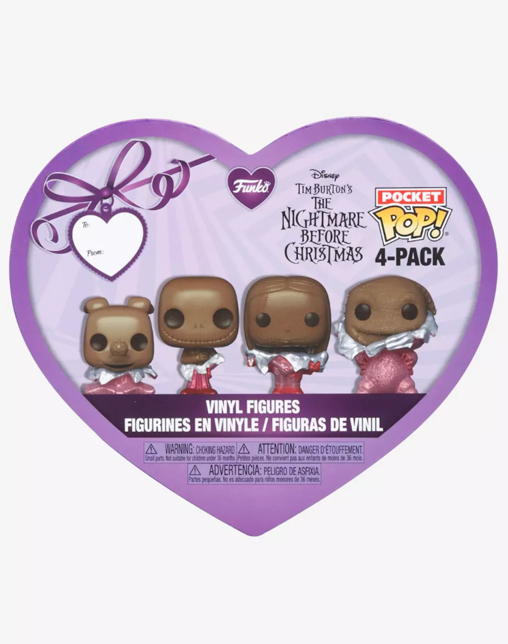 Funko Pocket Pop! The Nightmare Before Christmas Valentine Chocolate Vinyl Set