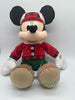 Disney 2018 Holiday Christmas Mickey w Plaid Hat Sweater Plush New without Tag