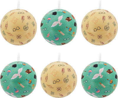 Hallmark Harry Potter Tin Ball Christmas Ornaments Set of 12 New with Box
