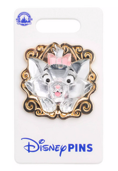Disney Parks Marie Sculpted Acrylic Pin, The Aristocats New With Card